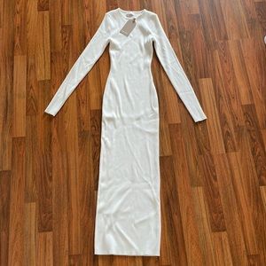 MESHKI Rowen Long Dress Maxi Dress. White. NWT!!